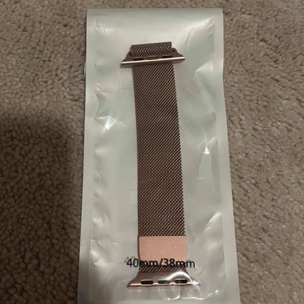 Apple Watch 38/40 mm pink steel quartz band  brand new